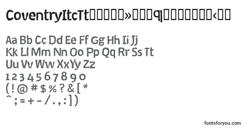 CoventryItcTtРџРѕР»СѓР¶РёСЂРЅС‹Р№ Font – alphabet, numbers, special characters