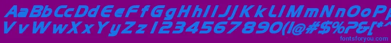 AfPepsi Font – Blue Fonts on Purple Background