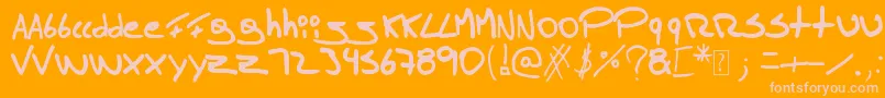 More about Tomasmassu Font Tomasmassu Font – Pink Fonts on Orange Background