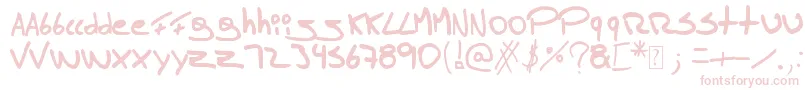 Tomasmassu-fontti – vaaleanpunaiset fontit
