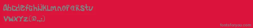 Police AlienoidFlux – polices grises sur fond rouge