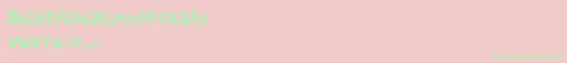 Saiba mais sobre a fonte AlienoidFlux Fonte AlienoidFlux – fontes verdes em um fundo rosa