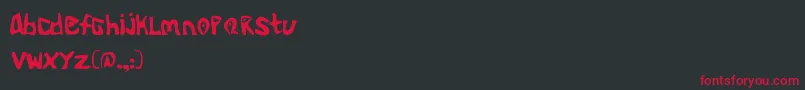 AlienoidFlux Font – Red Fonts on Black Background
