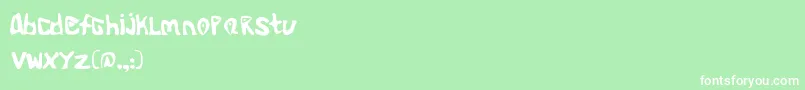 AlienoidFlux Font – White Fonts on Green Background
