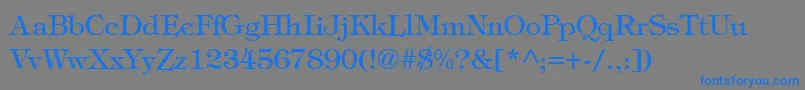 SophisticateLightSsiLight Font – Blue Fonts on Gray Background