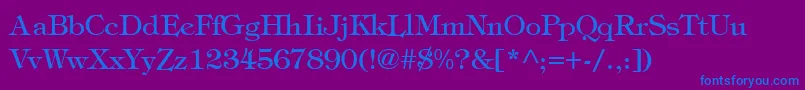 SophisticateLightSsiLight Font – Blue Fonts on Purple Background