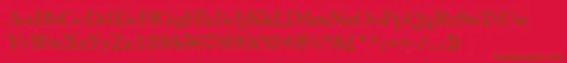 SophisticateLightSsiLight Font – Brown Fonts on Red Background