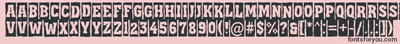 Assua11 Font – Black Fonts on Pink Background
