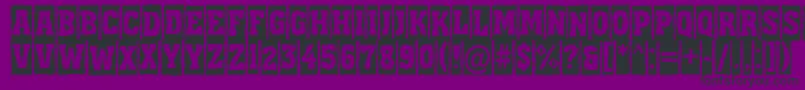 Assua11 Font – Black Fonts on Purple Background