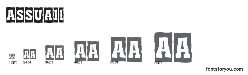Assua11 Font Sizes