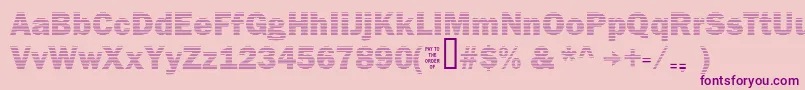 Secure23a Font – Purple Fonts on Pink Background