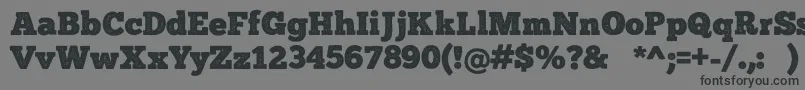 Шрифт ChunkFivePrint – чёрные шрифты на сером фоне