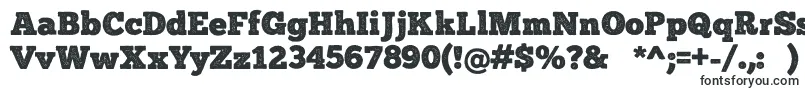 ChunkFivePrint-fontti – täytetyt fontit