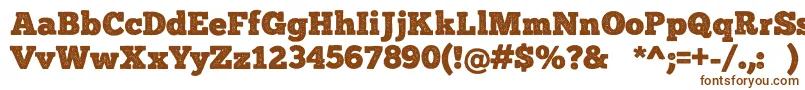 ChunkFivePrint Font – Brown Fonts on White Background