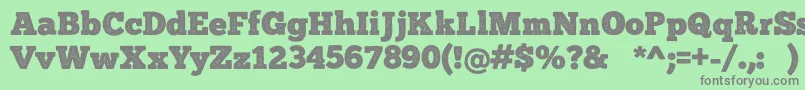 ChunkFivePrint Font – Gray Fonts on Green Background