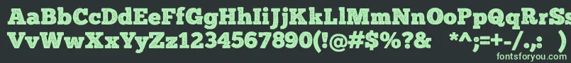 ChunkFivePrint Font – Green Fonts on Black Background