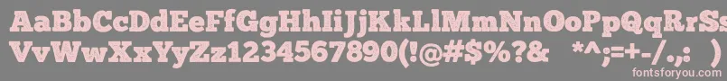 ChunkFivePrint Font – Pink Fonts on Gray Background