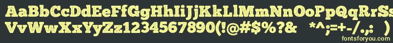 ChunkFivePrint Font – Yellow Fonts on Black Background