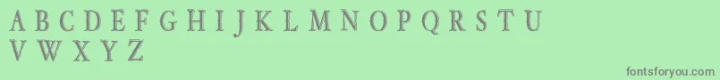 OldBobDemoJunior Font – Gray Fonts on Green Background