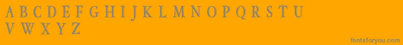 OldBobDemoJunior Font – Gray Fonts on Orange Background