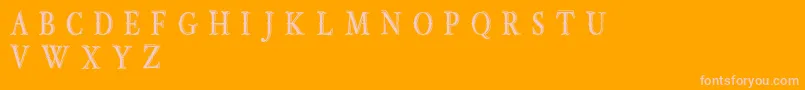 OldBobDemoJunior Font – Pink Fonts on Orange Background