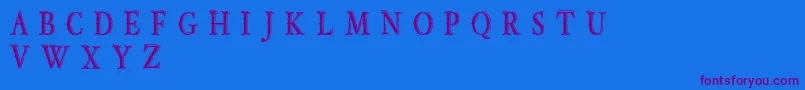 OldBobDemoJunior Font – Purple Fonts on Blue Background