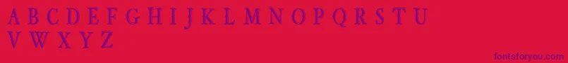 OldBobDemoJunior Font – Purple Fonts on Red Background