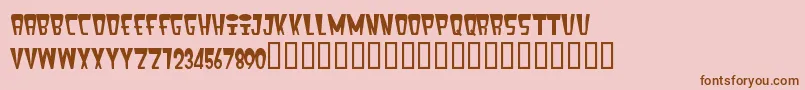 Fenixhea Font – Brown Fonts on Pink Background