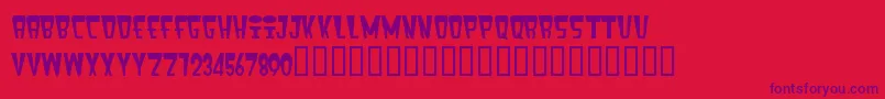 Fenixhea Font – Purple Fonts on Red Background