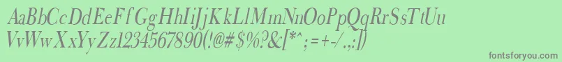 FradnaI Font – Gray Fonts on Green Background