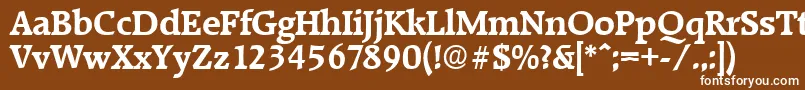 RaleighDemibold Font – White Fonts on Brown Background