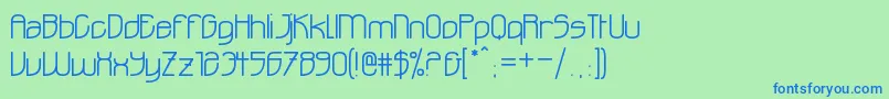 Ohdoad Font – Blue Fonts on Green Background