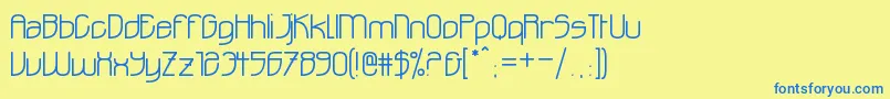 Ohdoad Font – Blue Fonts on Yellow Background