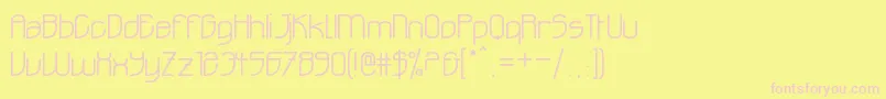 Ohdoad Font – Pink Fonts on Yellow Background