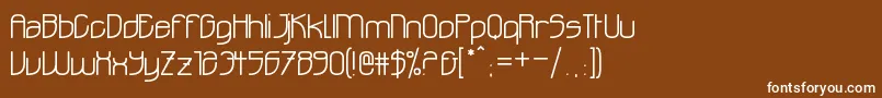 フォントOhdoad – 茶色の背景に白い文字