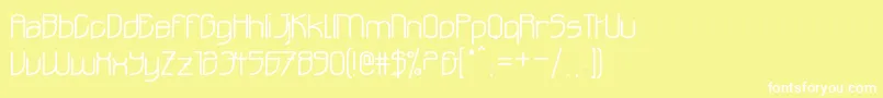 Ohdoad Font – White Fonts on Yellow Background
