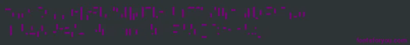 フォントWhatasn – 黒い背景に紫のフォント