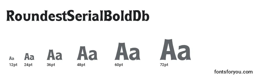 RoundestSerialBoldDb Font Sizes