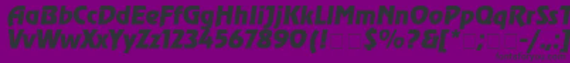 Agrevci Font – Black Fonts on Purple Background