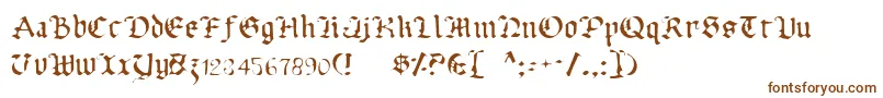 UberhГ¶lmeLight-Schriftart – Braune Schriften