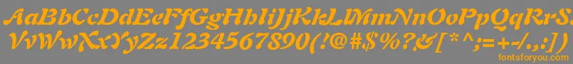 fuente PaletteBlackSsiBlackItalic – Fuentes Naranjas Sobre Fondo Gris