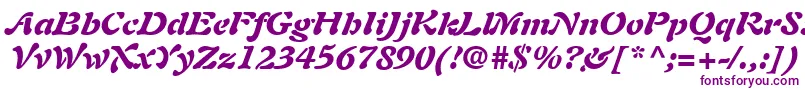 PaletteBlackSsiBlackItalic-Schriftart – Violette Schriften