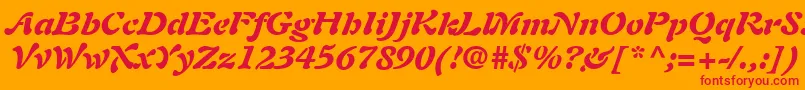 Weitere Informationen zur PaletteBlackSsiBlackItalic-Schriftart PaletteBlackSsiBlackItalic-Schriftart – Rote Schriften auf orangefarbenem Hintergrund