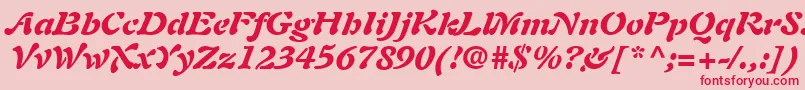fuente PaletteBlackSsiBlackItalic – Fuentes Rojas Sobre Fondo Rosa