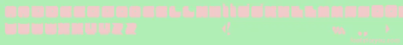 Cuadra Font – Pink Fonts on Green Background