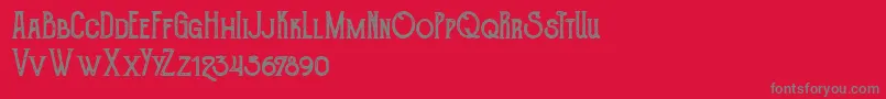 TheGoldsmithVintage Font – Gray Fonts on Red Background