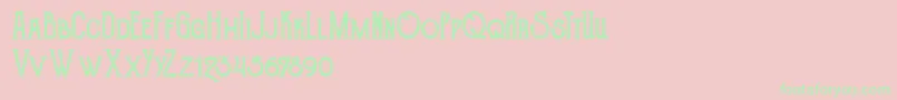 TheGoldsmithVintage Font – Green Fonts on Pink Background