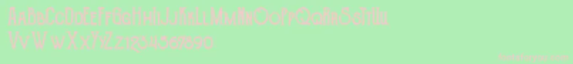 TheGoldsmithVintage Font – Pink Fonts on Green Background