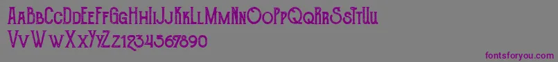 TheGoldsmithVintage Font – Purple Fonts on Gray Background