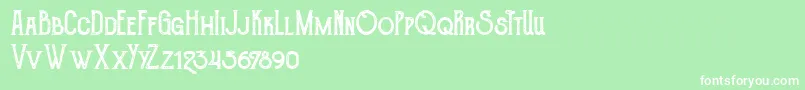 TheGoldsmithVintage Font – White Fonts on Green Background